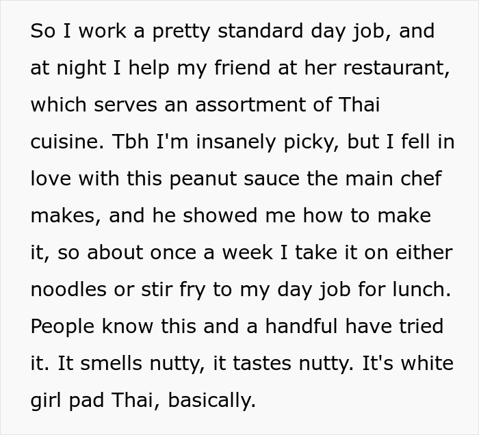 Person's Lunch Keeps Getting Stolen At Work Until Boss' Daughter Goes Into Anaphylactic Shock, They Are Then Accused Of 'Poisoning' Their Own Food