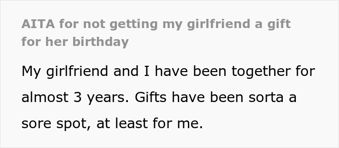 Girlfriend Starts Drama After Boyfriend Chose Not To Get Her A Birthday Present, Asks The Internet If He Was Right