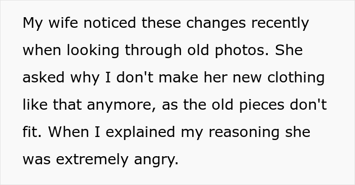 Husband Makes Clothes For His 27 Y.O. Wife, Gets Confused Why She&rsquo;s Angry He&rsquo;s Switched To More Conservative Styles Over The Years