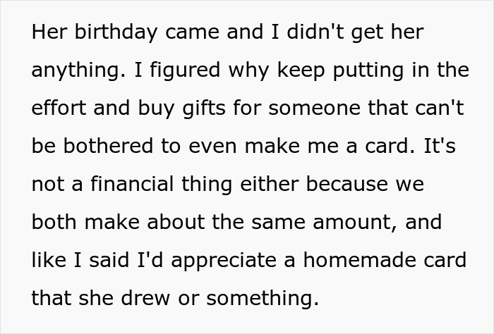 Girlfriend Starts Drama After Boyfriend Chose Not To Get Her A Birthday Present, Asks The Internet If He Was Right