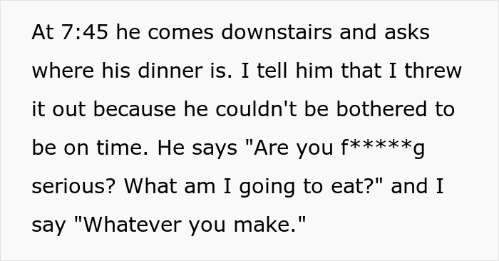 Husband Is Always Late For Dinner Despite Having A Full Hour To Unwind After Work, Desperate Wife Snaps And Throws His Meal In The Trash