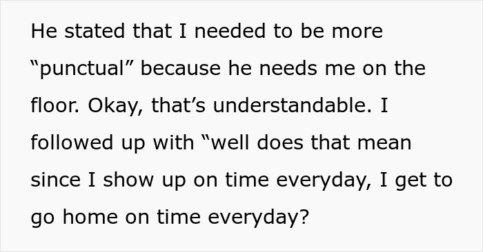 Boss Doesn’t Know This Guy Takes Longer Lunches Just To Cut Overtime, Tells Him To Work According To Schedule, Regrets It After The Next Paycheck Boss Doesn’t Know This Guy Takes Longer Lunches Just To Cut Overtime, Tells Him To Work According To Schedule, Regrets It After The Next Paycheck