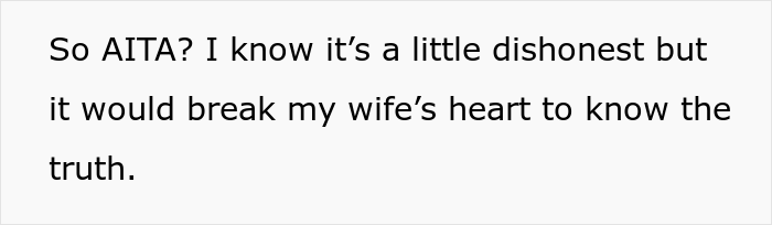Husband Of 2 Years Asks If He’s A Jerk For Not Telling His Wife He’s “Fixed” While She Has Baby Fever Husband Of 2 Years Asks If He’s A Jerk For Not Telling His Wife He’s “Fixed” While She Has Baby Fever