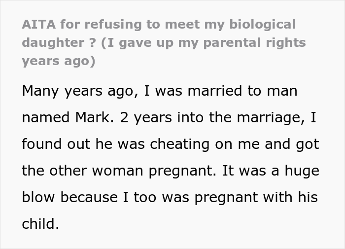 Woman Signs Over Parental Rights Of Her Baby To Cheating Husband&rsquo;s Mistress, Refuses To Meet Her Daughter 14 Years Later When Her Ex Contacts Her