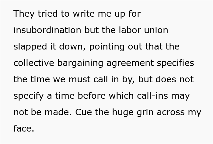 Employee Drives Management Nuts With His Malicious Compliance For 11 Years After He Got Disciplined For Being 22 Seconds Late Once Employee Drives Management Nuts With His Malicious Compliance For 11 Years After He Got Disciplined For Being 22 Seconds Late Once