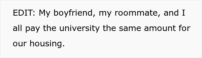 21 Y.O. Woman Gets Called Out For Refusing To Give Up Her Room Because Her Roommate&rsquo;s Dad Needed A Place To Sleep