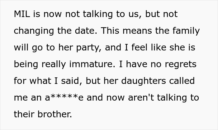 "AITA For Calling My MIL A Crybaby And Saying Her Birthday Isn't As Important As My Son's First Birthday?"