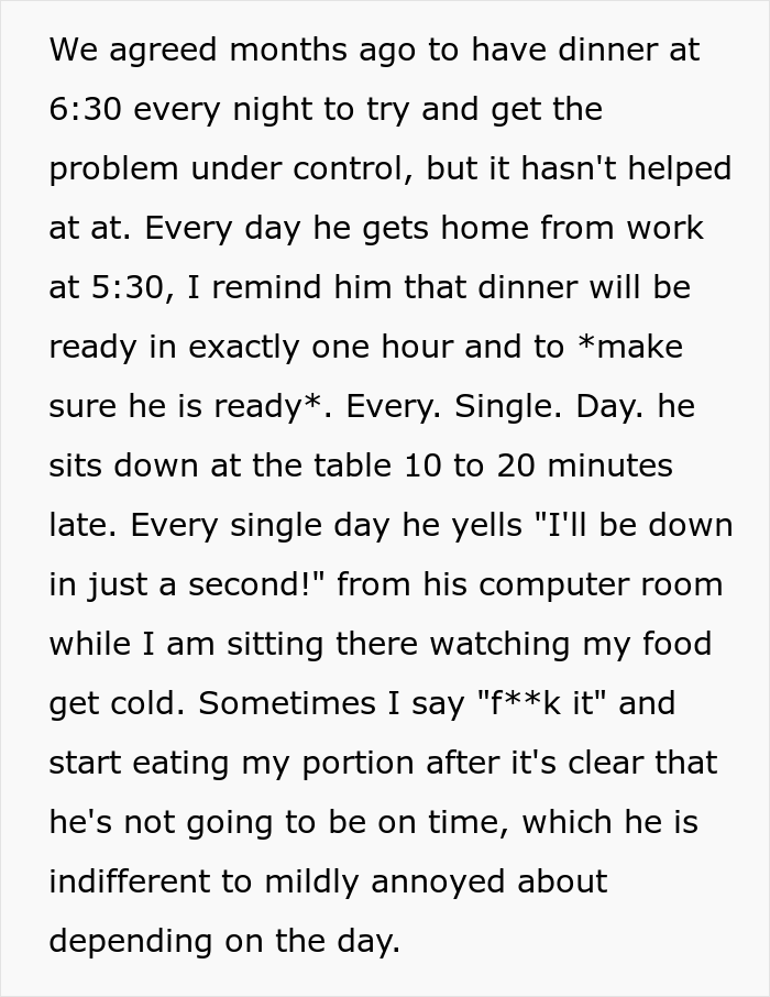 Husband Is Always Late For Dinner Despite Having A Full Hour To Unwind After Work, Desperate Wife Snaps And Throws His Meal In The Trash