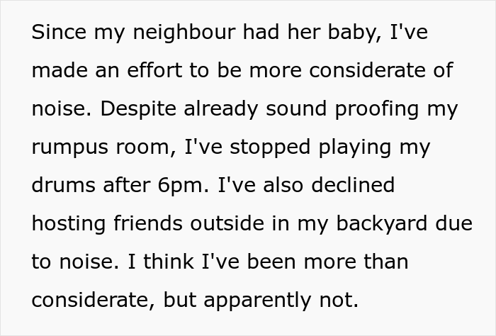 “AITA For Telling My Neighbor To Get Over It When I Wake Her Baby Up?” “AITA For Telling My Neighbor To Get Over It When I Wake Her Baby Up?”