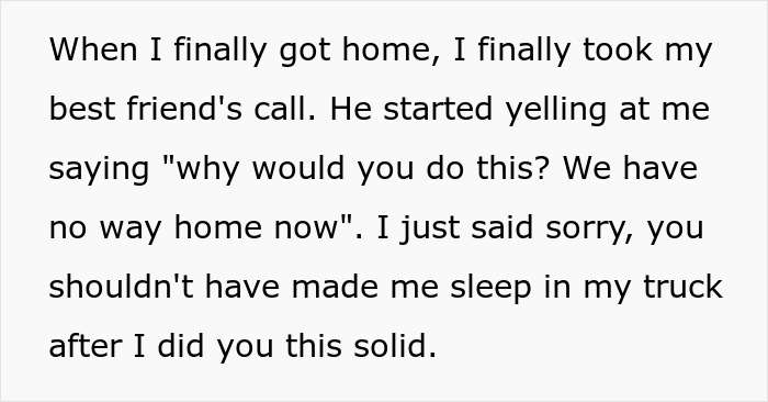 Friends Locked This Guy Out Of His Own Camper Because &ldquo;There Wasn&rsquo;t Enough Room&rdquo;, He Packed And Drove Away The Next Day