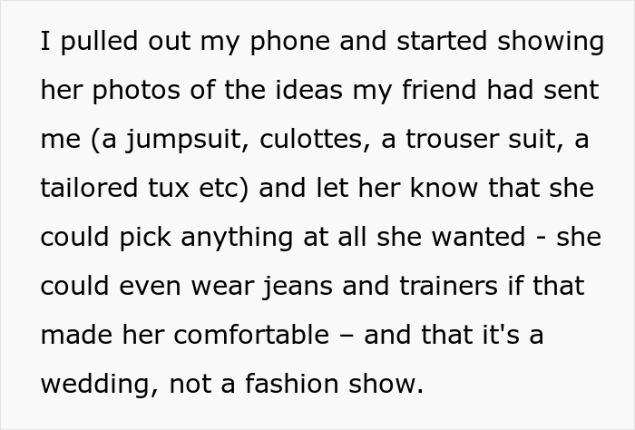 Bride Doesn't Want To Force Androgynous Niece To Wear A Dress To Her Wedding, Starts Family Drama Bride Doesn't Want To Force Androgynous Niece To Wear A Dress To Her Wedding, Starts Family Drama