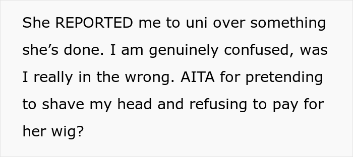 Student Decides To Test If This Flatmate Is Really Copying All Her Looks, Fakes Shaving Her Head As A Trap, Drama Ensues