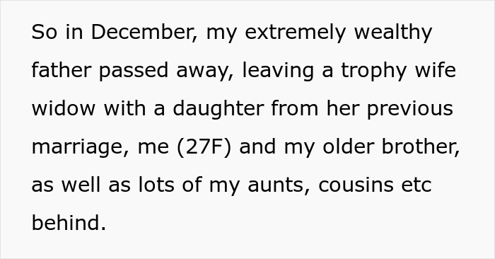 Millionaire Dad Appoints Younger Daughter As His Will Executor Before Passing Away, She Decides To Have Fun With The Relatives She Dislikes