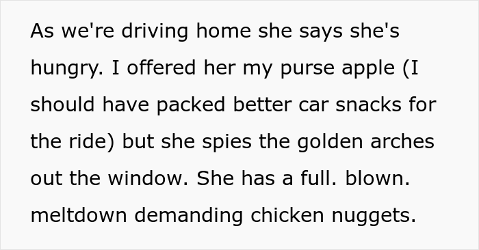 “AITA For Being Upset That My Ex-Husband Fed Our Vegan Daughter Chicken McNuggets” “AITA For Being Upset That My Ex-Husband Fed Our Vegan Daughter Chicken McNuggets”
