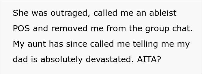 &ldquo;AITA For Not Wanting My Dad To &lsquo;Walk&rsquo; Me Down The Aisle Because He&rsquo;s In A Wheelchair?&rdquo;