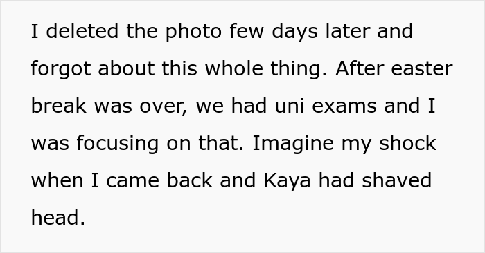 Student Decides To Test If This Flatmate Is Really Copying All Her Looks, Fakes Shaving Her Head As A Trap, Drama Ensues