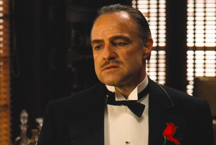 Marlon Brando telling something