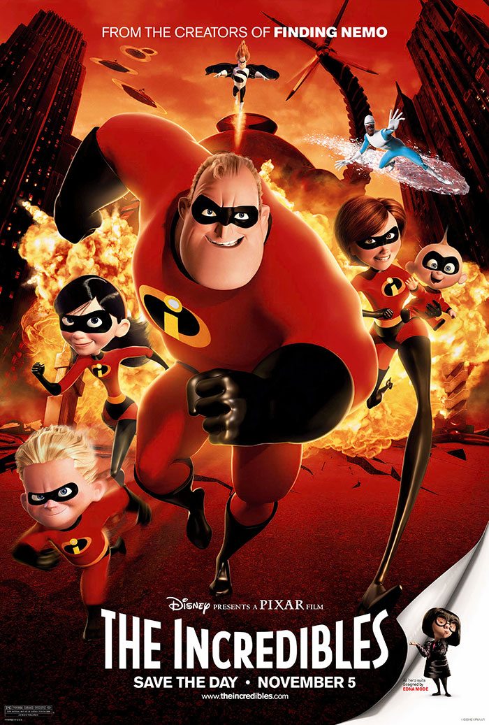 Poster of The Incredibles animated movie 