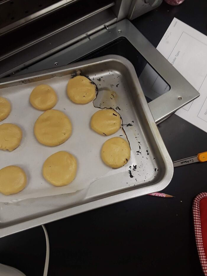 Cooking Project For School. It Caught On Fire, My Group Screamed While The Teacher Put Out Fire