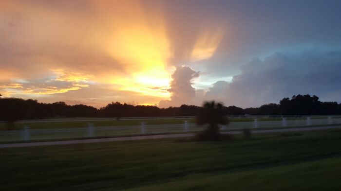 Looking West Over Gulf Mexico. Gainesville, Florida