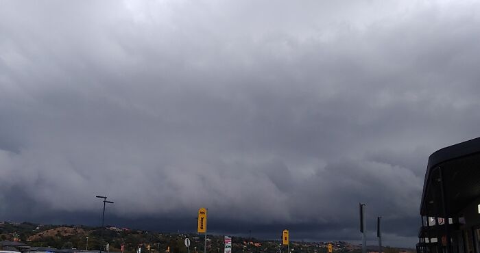 First Cold Front And Storm Rolling In Over The Hills This Past Weekend