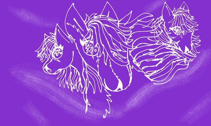 Some Shit Ghost/Spirit Horses I Drew A While Back. I Can't Stand 'Em, But They're The Best Of My Artwork I Can Find Rn