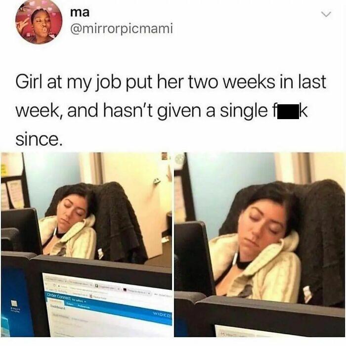 Follow Me @employeeup If You Hate Working 💼
.
.
.
.
.
.
.
.
.
.
#workmemes #workmeme #officememes #officememe #theofficememes #humanresources #theofficememesfunny #jobmemes #9to5life #9to5 #9to5grind #workfromhome #workfromhomelife #workmemes #workmeme #worksucks #workmemes #workmeme #workhumor #workproblems #workprobs #officehumor #officework #officelife #jobmemes #leaveworkearly #ihatemyjob #workaholics #workingmeme #jobmeme