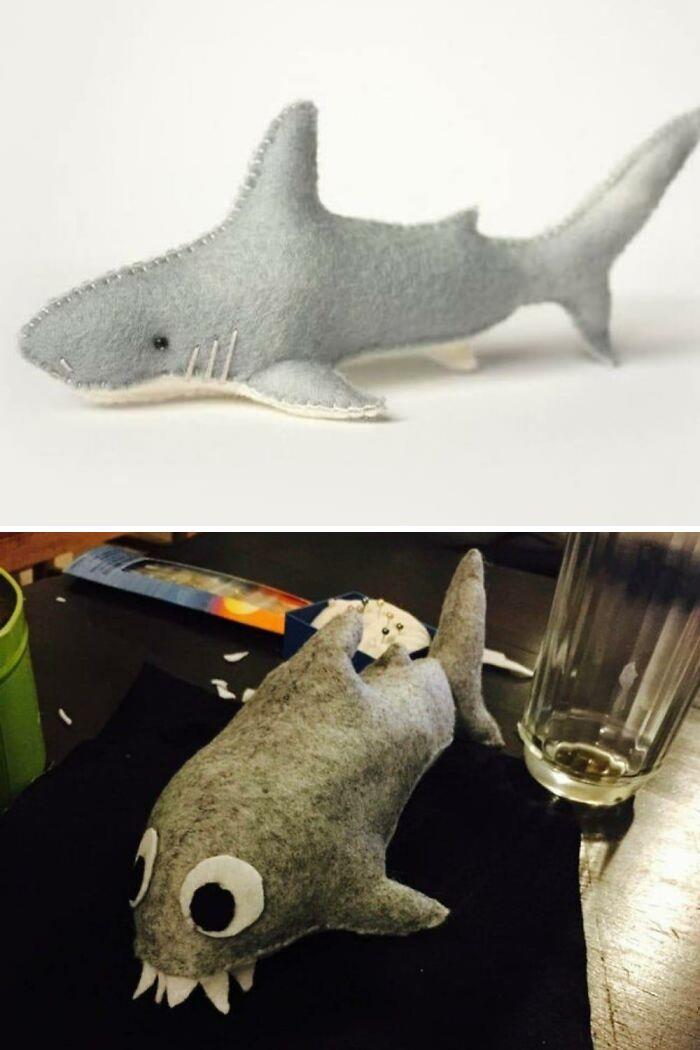 Tried Making A Felt Shark