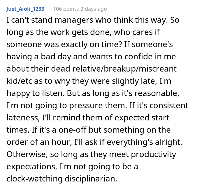 Boss Tried To Teach Late Employee A Lesson, Ended Up Having To Pay Overtime When Supervisor Saw His Team Helping Out Other Departments Boss Tried To Teach Late Employee A Lesson, Ended Up Having To Pay Overtime When Supervisor Saw His Team Helping Out Other Departments