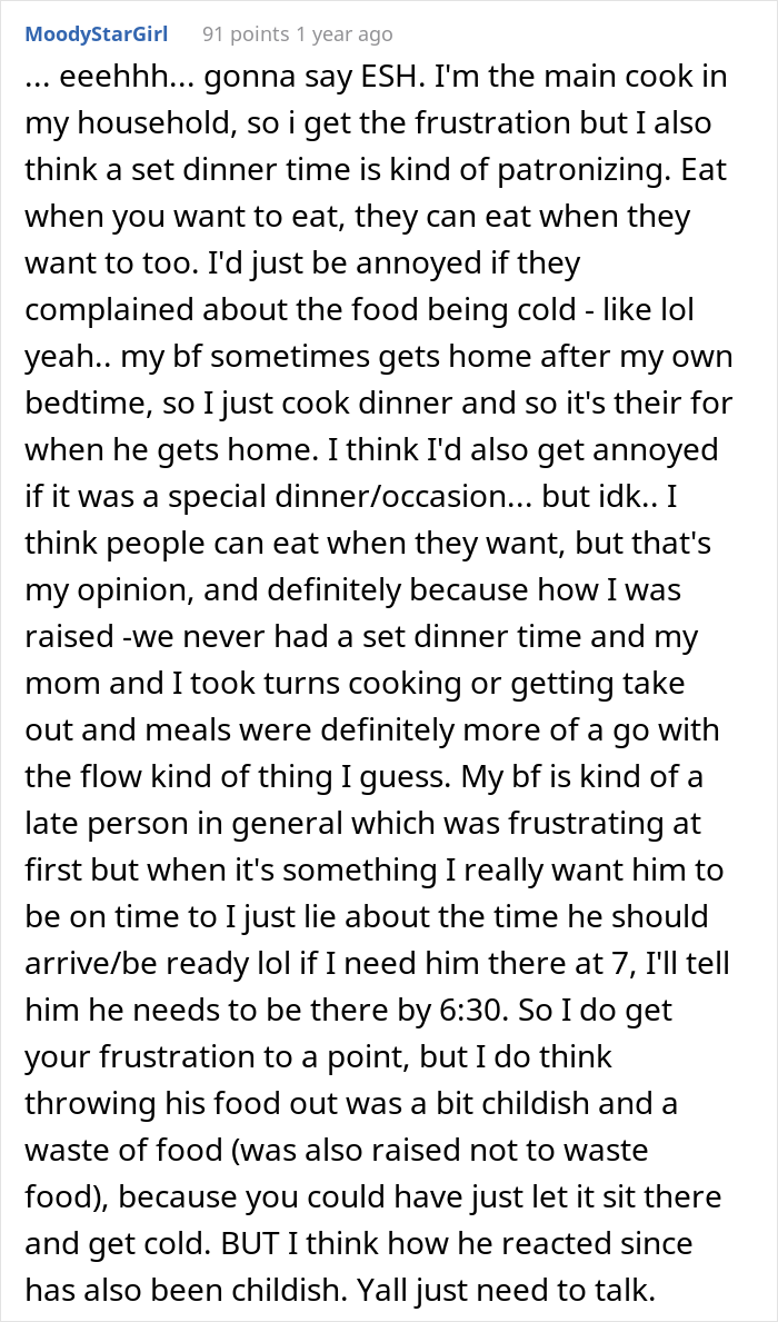 Husband Is Always Late For Dinner Despite Having A Full Hour To Unwind After Work, Desperate Wife Snaps And Throws His Meal In The Trash
