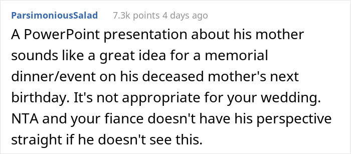 "This Was An Instant No From Me": Bride Denies Stepson&rsquo;s Request To Do Powerpoint Display Honoring His Late Mom At Wedding, Family Drama Ensues