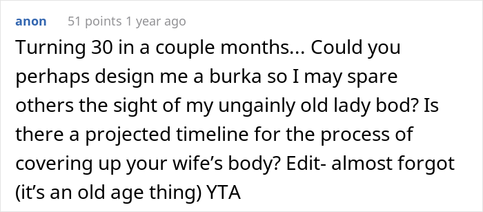Husband Makes Clothes For His 27 Y.O. Wife, Gets Confused Why She&rsquo;s Angry He&rsquo;s Switched To More Conservative Styles Over The Years