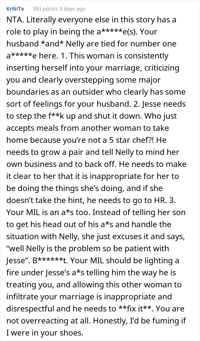 Wife Is Baffled When Husband Chooses To Eat Female Coworker's Food Instead Of The Dinner She's Made Wife Is Baffled When Husband Chooses To Eat Female Coworker's Food Instead Of The Dinner She's Made