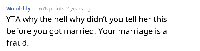 Husband Of 2 Years Asks If He’s A Jerk For Not Telling His Wife He’s “Fixed” While She Has Baby Fever Husband Of 2 Years Asks If He’s A Jerk For Not Telling His Wife He’s “Fixed” While She Has Baby Fever