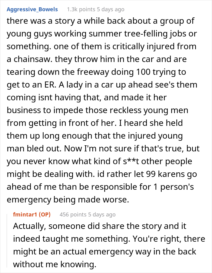 Truck Driver Maliciously Complies To Letting A Karen Illegally Pass Him In Traffic, She Immediately Crashes Into A Cop Car