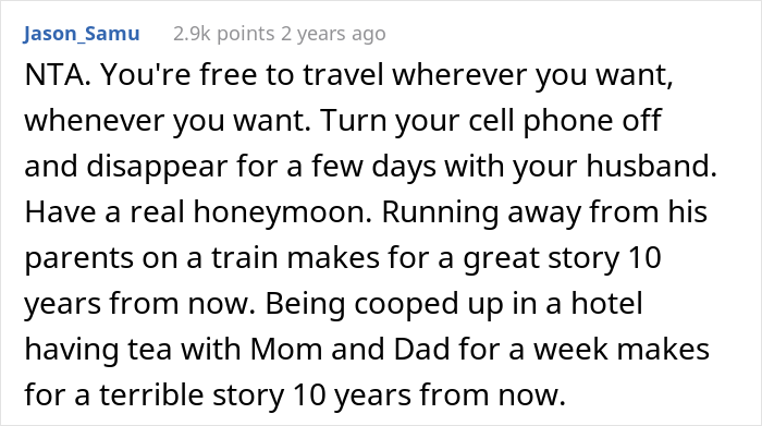 Newlyweds Are Surprised With All-Paid Honeymoon Getaway Trip, Find Out Groom's Parents Invited Themselves In, Drama Ensues After They Ask For Privacy Newlyweds Are Surprised With All-Paid Honeymoon Getaway Trip, Find Out Groom's Parents Invited Themselves In, Drama Ensues After They Ask For Privacy