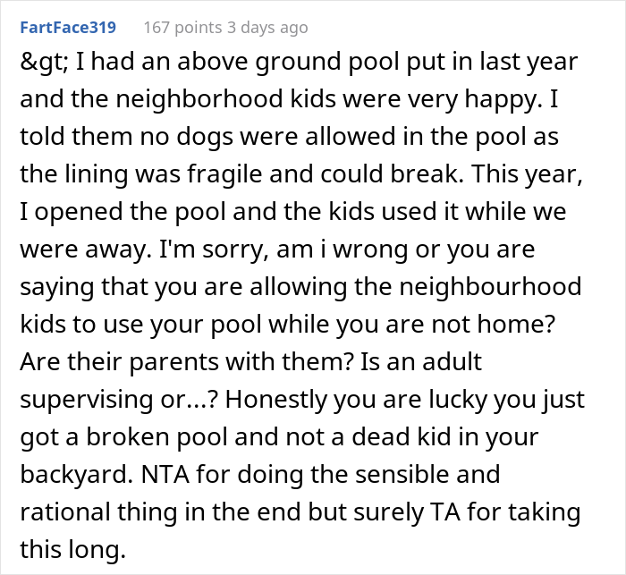 Man’s Pool Gets Damaged By Neighborhood Kids, Parents Complain When He Closes It Man’s Pool Gets Damaged By Neighborhood Kids, Parents Complain When He Closes It
