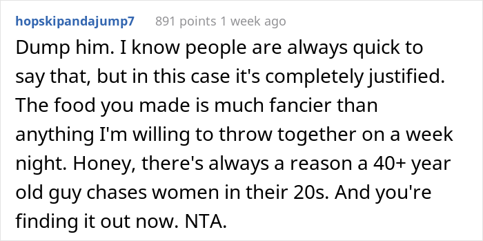 Boyfriend Flips Out After Girlfriend Makes Him Dinner From "Scraps", She Asks If She's The Jerk Here