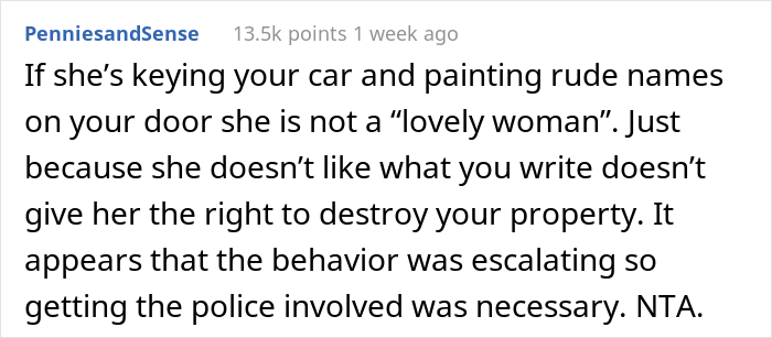 "They Both Looked At Me With Disgust": Delusional Neighbor Keyed Author's Car Over Erotic Books, So She Called The Police