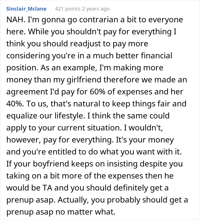 "Am I The Jerk For Telling My Boyfriend He Isn't Entitled To My Inheritance?"
