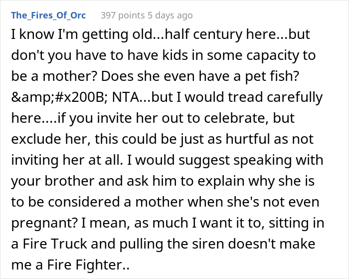 &ldquo;This Kind Of Rhetoric Is Really Disturbing, Offensive, And Disrespectful&rdquo;: Childless Sister-In-Law Requests To Be &ldquo;Equally Celebrated&rdquo; On Mother&rsquo;s Day