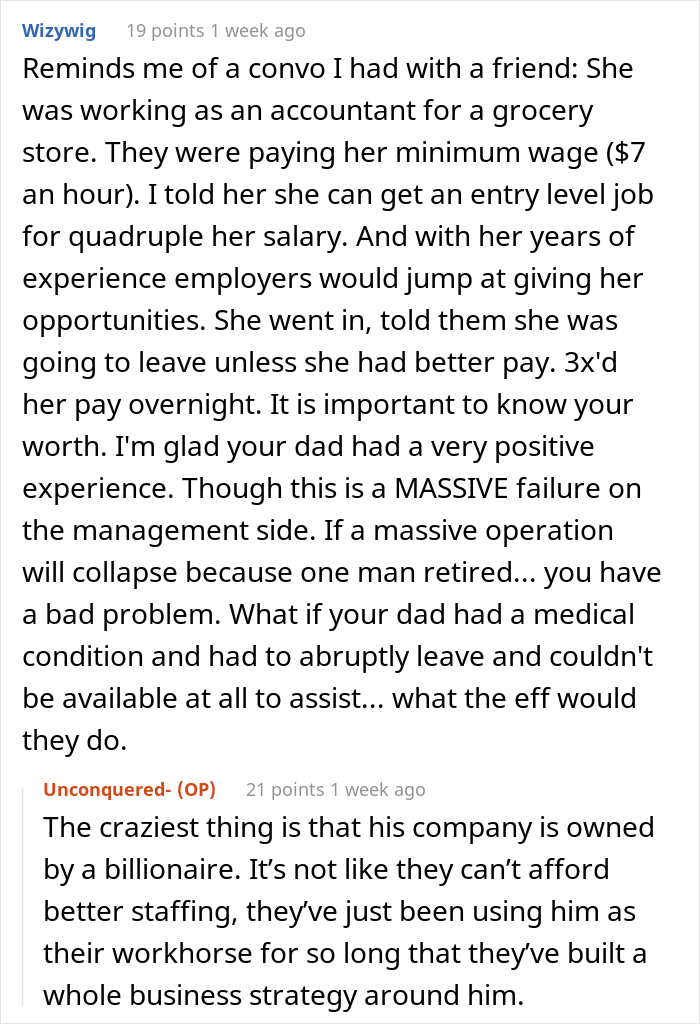 Retired Man Spent 30 Years At The Same Company, Was Asked To Come Back One Year Later Because They Realized How Important He Was Retired Man Spent 30 Years At The Same Company, Was Asked To Come Back One Year Later Because They Realized How Important He Was