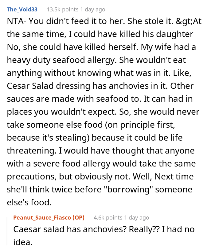Person's Lunch Keeps Getting Stolen At Work Until Boss' Daughter Goes Into Anaphylactic Shock, They Are Then Accused Of 'Poisoning' Their Own Food