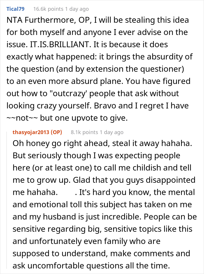 Family Calls This Woman A Jerk For Asking Them For A Dollar Every Time They Mention Her Not Having Kids