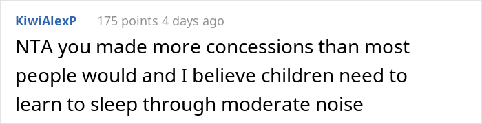 “AITA For Telling My Neighbor To Get Over It When I Wake Her Baby Up?” “AITA For Telling My Neighbor To Get Over It When I Wake Her Baby Up?”