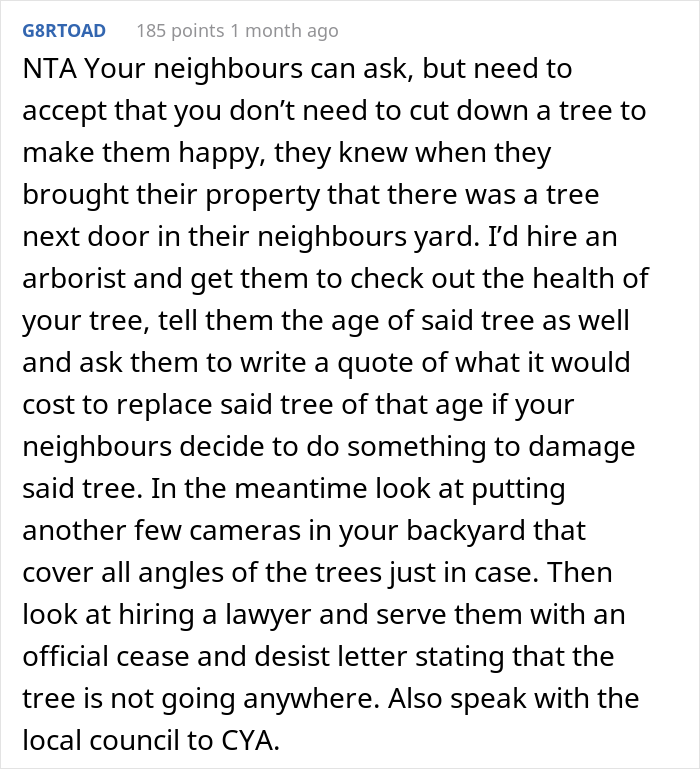 &ldquo;AITA For Not Removing A Tree From My Property As My New Neighbor Demands?&rdquo;