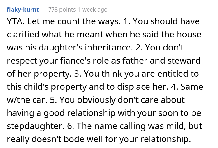 Man Reveals That His House Belongs To His Teen Daughter As An Inheritance From Her Late Mother, Fianc&eacute;e Causes A Scene