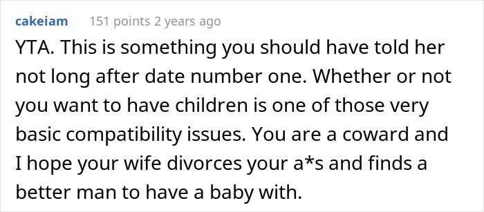 Husband Of 2 Years Asks If He’s A Jerk For Not Telling His Wife He’s “Fixed” While She Has Baby Fever Husband Of 2 Years Asks If He’s A Jerk For Not Telling His Wife He’s “Fixed” While She Has Baby Fever
