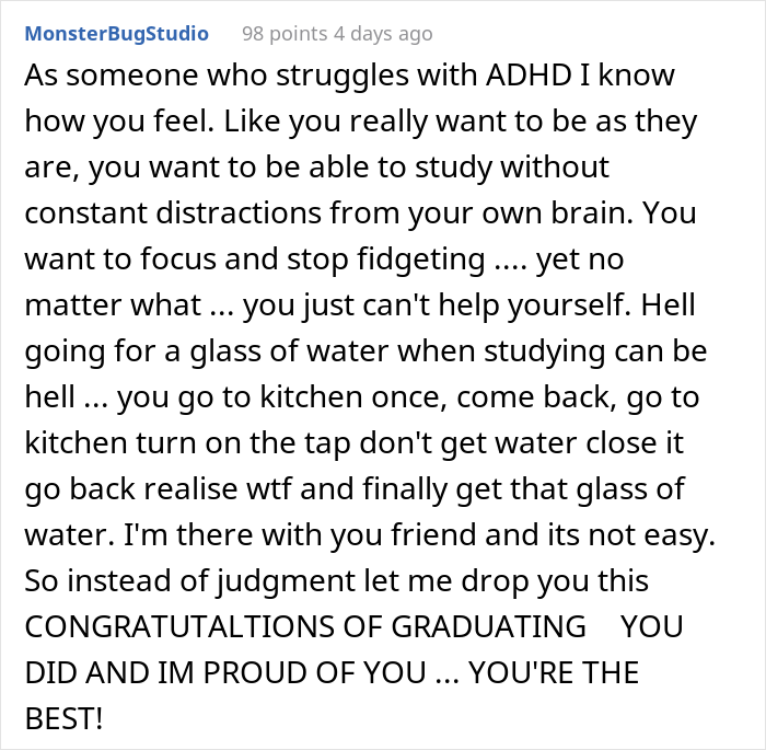 Woman Graduates From Community College But Her Family Thinks It's Nothing Compared To Her Cousins' University Degrees, Drama Ensues