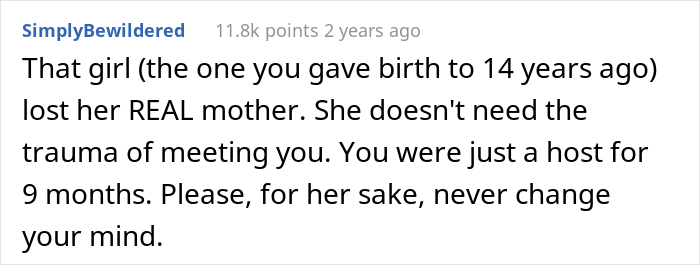 Woman Signs Over Parental Rights Of Her Baby To Cheating Husband&rsquo;s Mistress, Refuses To Meet Her Daughter 14 Years Later When Her Ex Contacts Her